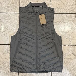 New Nike Therma-FIT ADV Repel AeroLoft Down Vest Grey Men’s Sz Medium FB7542-084